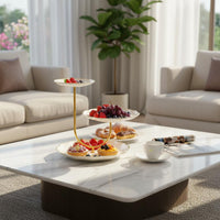 Tiered Serving Tray Transparent 3 Tier Tray Trim for Dining Table
