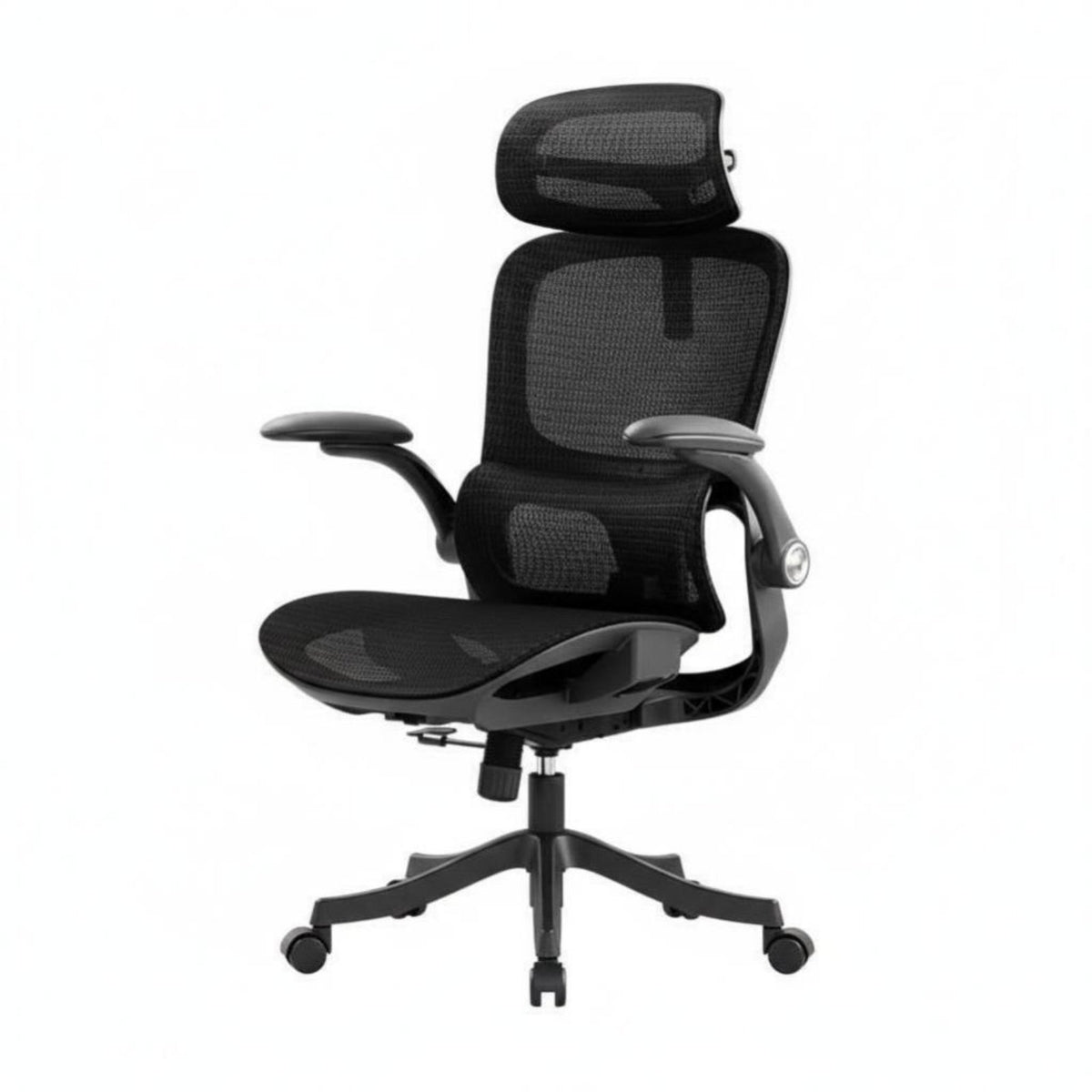 Highspine-Support Ergonomic Chair Adjustable Support Highspine-Support Mesh Chair with Headrest Reclining Spinerest Continuous