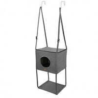 Door Hanging Cat Condo Metal Hooks Door Cat Bed Polyester for Doorway