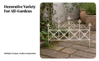Plant Support Metal Garden Fence Panels Garden Fence Panel Expandable for Yard