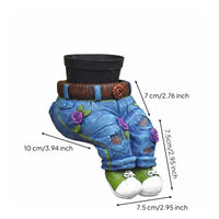 Jeans Planter Creative Resin Flower Pot Decorative for Balcony
