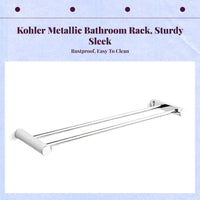 Wall Mounted Towel Rack, No-Drill, Rustproof Organizer