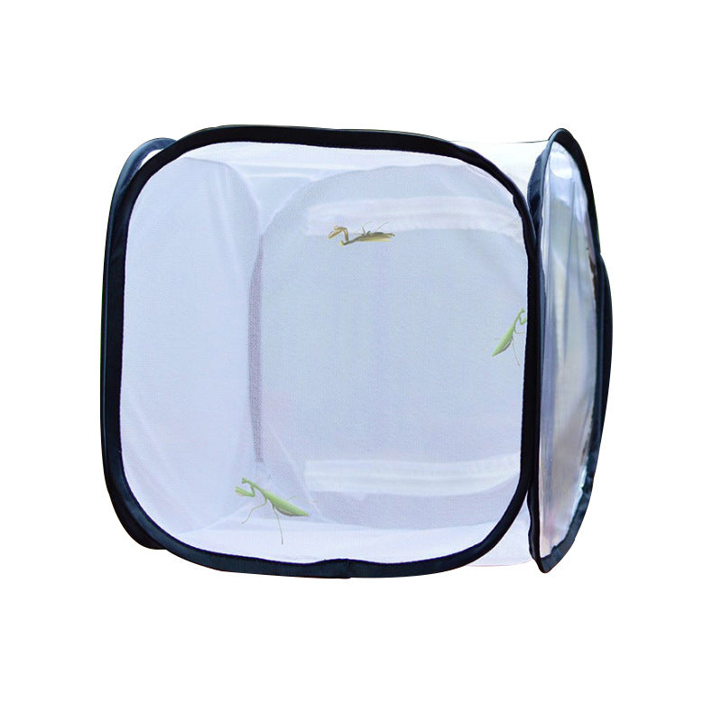 Foldable Butterfly Cage with Mesh Net for Insect Breeding