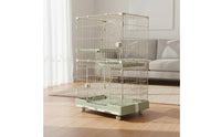 Easy to Clean Cat Villa Enclosure Pull-out Tray Multi-Level Cat Enclosure for Home