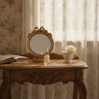 Mirror with Bow Frame Ornate Standing Mirror Decorative for Dessert Table