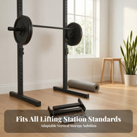 Barbell Plate Storage Pegs
