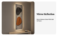 Light Luxury Design Sliding Full-Length Mirror Double-Use Design Hidden Dressing Mirror Space Saving Home Decor HD Reflection for Apartment Dwellers, Homeowners, Interior Designers, Entryway, Hallway, Living Room, Cloakroom