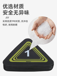 三角形数字标志碟步伐训练器平面地标垫标志物路障足篮球训练