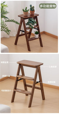梯凳家用加厚折叠凳多功能两用爬梯椅子三步梯高凳便携登厨房室内