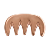 Curved Five-Tooth Massage Comb Portable Metal Massage Comb Lightweight Manual Scalp Massager Ergonomic