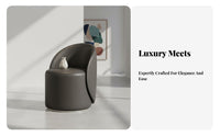 Upholstered Low-Back Swivel Stool Modern Design Household Furniture for Women