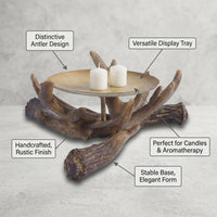Deer Antler Candle Holder, European Style Resin Craft