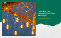 Solar waterproof patio lights