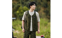 Water-Repellent Camping Vest Convertible Vest with Pockets Functional Apparel Practical for Hikers, Hiking, Fishing