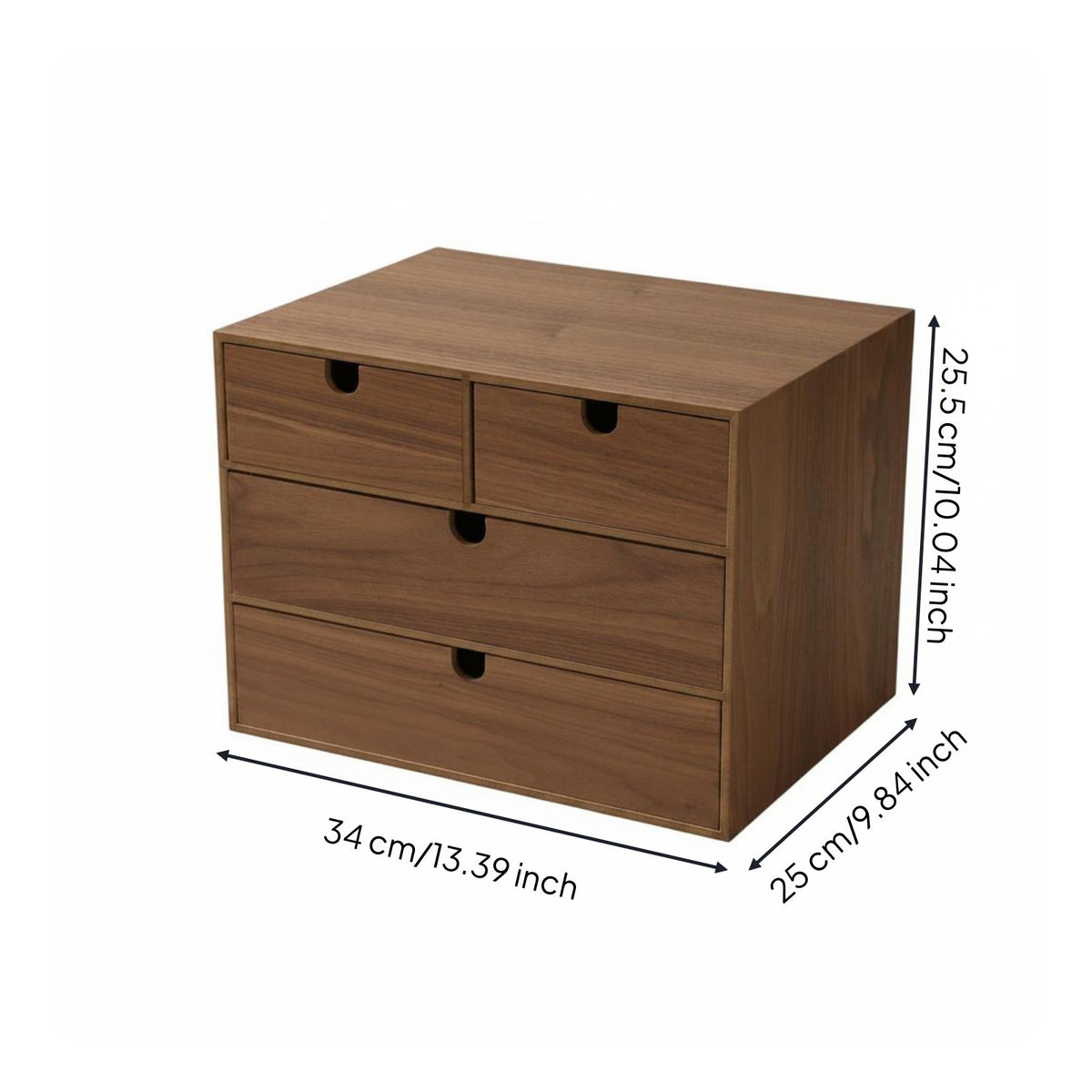 Desktop Drawer Organizer Space-Saving Wood Drawer Organizer Wood Desk Storage Box for Study