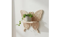 Butterfly Shaped wall Display Shelf Creative Design Wooden Butterfly Shelf Easy Assembly House Decoration for Bedroom