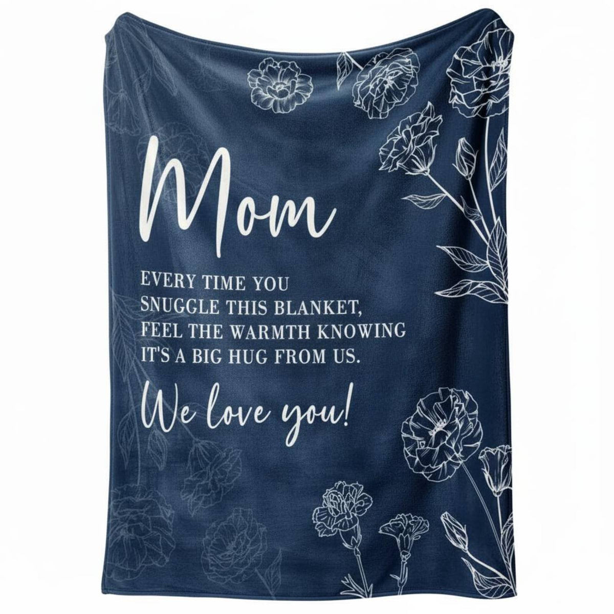 Sentimental Gift Blanket Heartfelt Message Mom Letter Blanket HD Printing