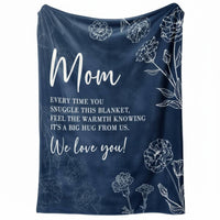 Sentimental Gift Blanket Heartfelt Message Mom Letter Blanket HD Printing