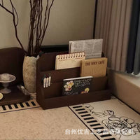 Japanese Style Wooden Desktop Organizer for Cards and Documents