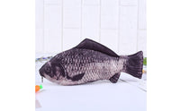 Multi-Purpose Aquatic Creature Shaped Writing Utensil Case Zipper Closure Realistic Aquatic Creature Pouch Novelty Carp Bag for Students, Kids, Fishing Enthusiasts, School, Office