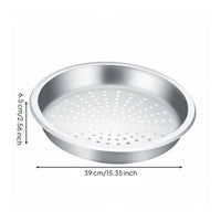 Round Chafing Dish Food Pan Commercial Grade Round Food Warmer Insert Polished Finish Stainless Steel Buffet Pan for Hotel Kitchens, Buffets, Banquets