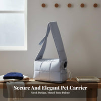 Secure Head out Cat Carrier Lightweight Warm Pet Carrying Bag Storage Pocket for Women, Vet Visits, Daily Walks, Shopping
