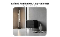 Modern Minimalist Nightstand Compact Size 2-Drawer Bedside Table Handleless Design Bedside Cabinet with Drawers for Adults, Couples, Dorm Room, Office