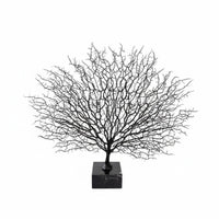 Marble Coral Statue Creative Design Branch Coral Decor Realistic Look for Entryway, Lobby Entrance Space