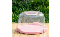 Transparent Cake Carrier with Dome Clear Cake Carrier with Handle Portable Reusable for Home Bakers, Parties, Kitchen