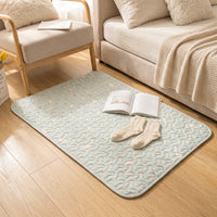Soft Pet Mat, Round Sleeping Mat for Dogs and Cats, Washable Dog Mat for Crate, Comfortable Cat Mat for Bunny Cage, Breathable Bedding Pad