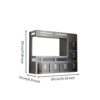 Wall-Attached Seasoning stand Rectangular Wall Seasoning Rack-Saving for Rental Kitchens