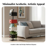 Colorful stackable Shelving Unit Creative aesthetic Display Shelf Multifunctional