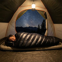 Sleeping Bag for Camping, Mummy Waterproof Lightweight Outdoor Bag, 400T 20D Nylon Case, Warm for Co - Image 4