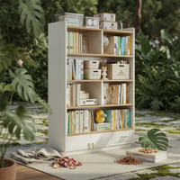 Floor Standing Storage Shelf Large Capacity Multi-Tier Storage Shelf for Bedroom