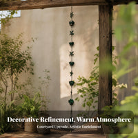 Hummingbird Rain Chain Outdoor Hanging Lotus Rain Chain Water Drainage for Eaves