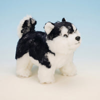 Alaskan Malamute Stuffed Toy Toy Standing Alaskan Dog Stuffed Toy Toy Realistic Dog Stuffed Animal Lifelike Plushie Hugable