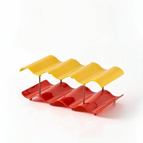 Cup Rack with Vertical Support Rods Countertop Holder Compact for Tea Station