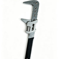 Adjustable Wrench with Serrated Large Opening for Plumbing