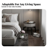 Single-Drawer Nightstand Light Luxury Bedside Table Modern Design for Homeowners