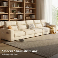 3-Seater Sofa abrasionResistant Straight 3-Person Settee Petaccommodating Couch for Apartment Dwellers, Residents, Small Areas, Lounge Area