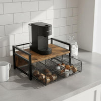 Tabletop Organizer Rack Rectangular Multi-Compartment Desk Organizer With