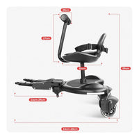 Stroller Board with Seat Portable Sit and Stand Stroller Board Foldable
