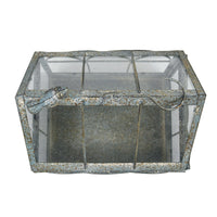 Vintage Iron and Glass Greenhouse Flower Pot