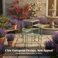 Tiered Corner Stand European design 4-Tier Corner Plant Shelf indoor/outdoor Use Space-Saving for Homeowners