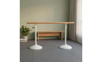 Adjustable Dance Barre Metal Support Posts Adjustable Dance Bar Sturdy Construction Workout Gear