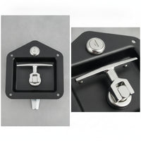 Keyed T-Handle Latch with Keys Flush-Mount T-Handle Lock Corrosion-Resistant Door Lock with Keys Long-Lasting for RV