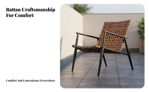 3 Pieces Weather Resistant 3 Piece Patio Conversation Set Modern Design Woven Strap Armchair and Table Set Easy to Assemble for Couples, Homeowners, Adults, Balcony, Backyard, Porch, Poolside