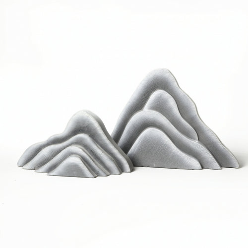 2 Pieces Foam Boulder Irregular Faux Stone Realistic Artificial Rock for Photographers, Florists, Plant Decoration, Soft Furnishing Displays