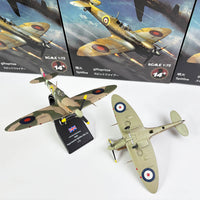 1/72 WWII British Spitfire Military Alloy Simulation Fighter Aircraft Finished Model Ornament Toy