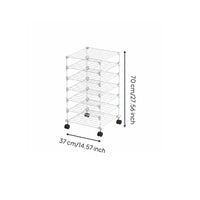 Art Supply Drying Rack Sturdy Metal Mesh Wire Shelving Unit with Wheels